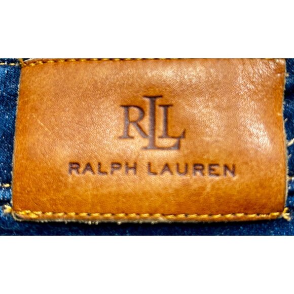 Lauren Ralph Lauren Black Label Dark Wash Skinny Jeans Size 6 –‎ Premium Stretch - Picture 5 of 9